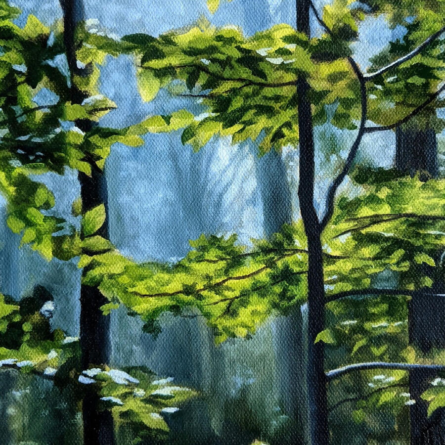 Morning Mist, oil on canvas, 9 x 9 in, prints available