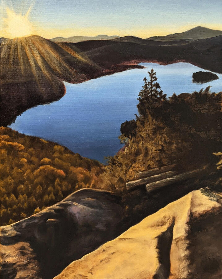 Overlook, oil on canvas, 16 x 12 in, prints available
